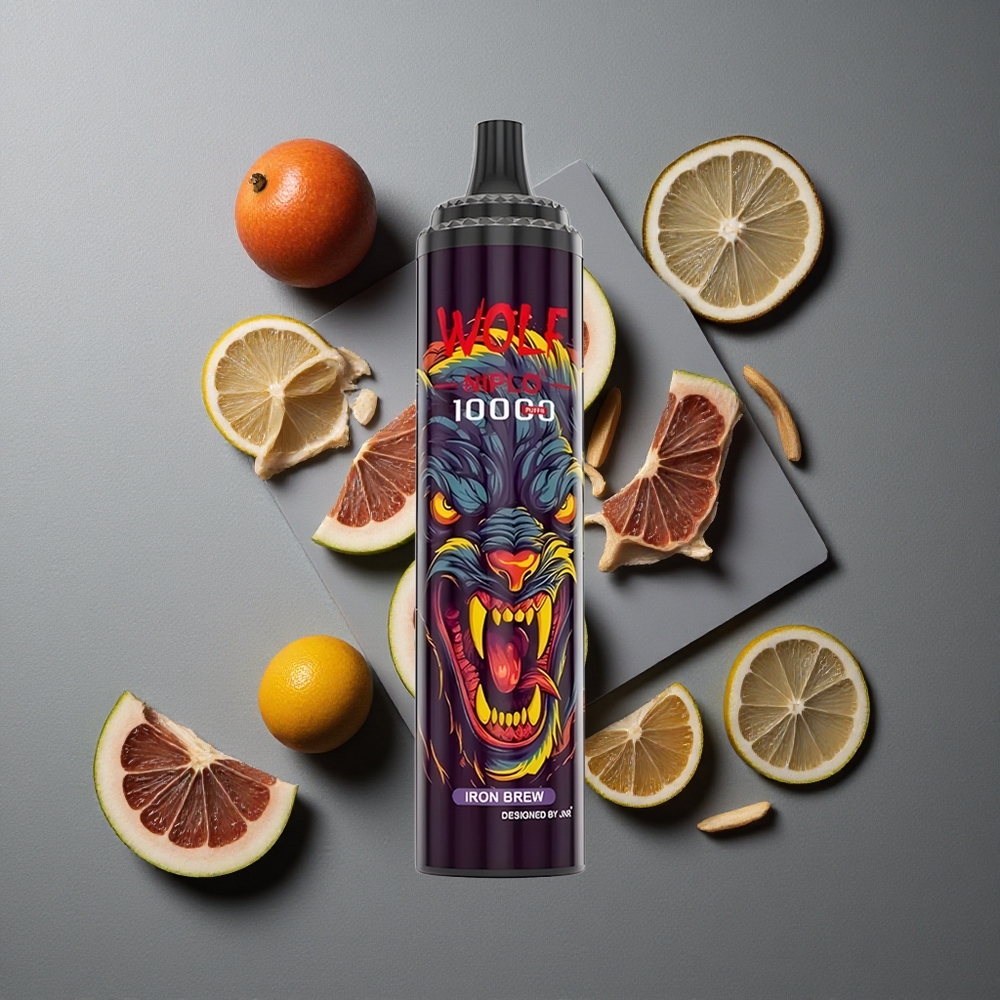 JNR Wolf Niplo 10000 Puffs 20ml Lichid Iron Brew