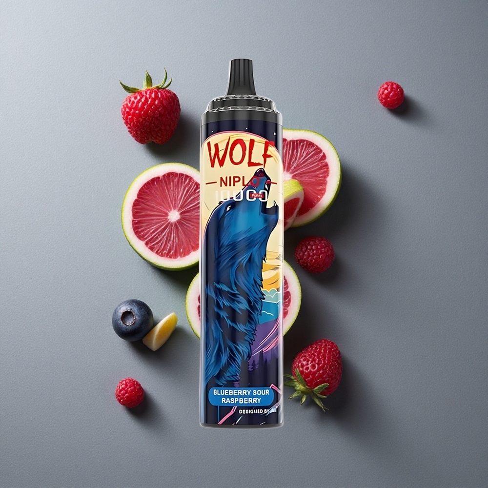 JNR Wolf Niplo 10000 Puffs Afine Coacăze Aceroase cu Baterie 650mAh
