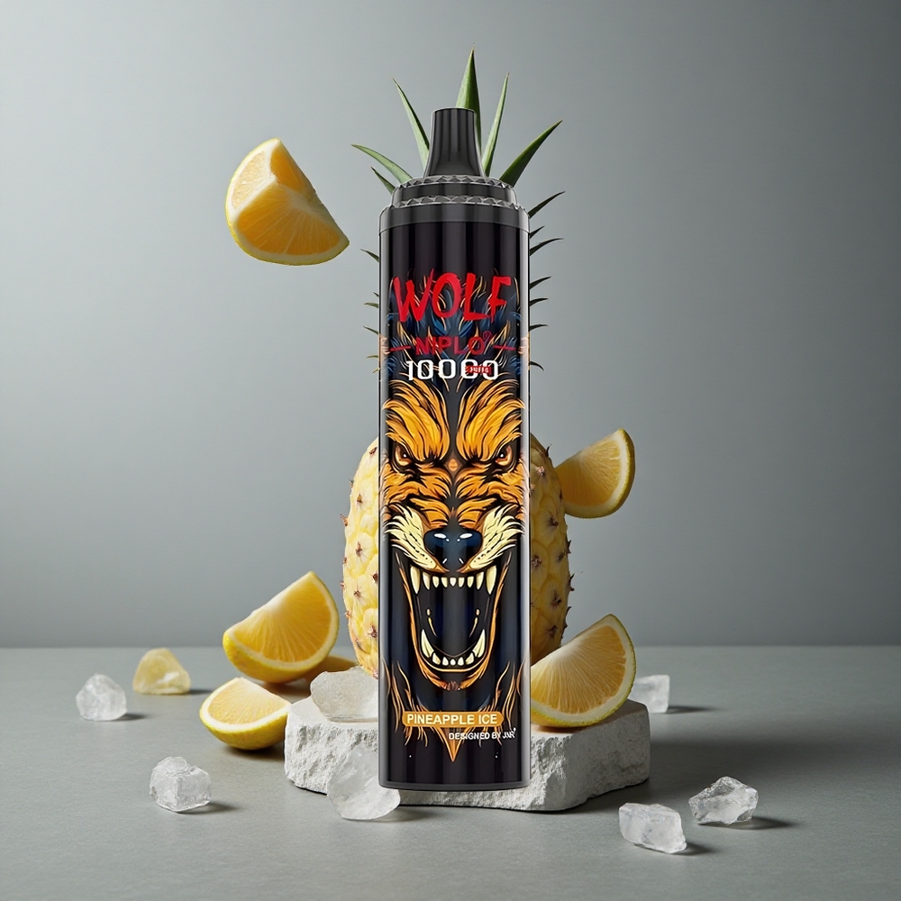 JNR Wolf Niplo 10000 Puffs Ananas Gheață cu Încărcare Rapidă Type-C