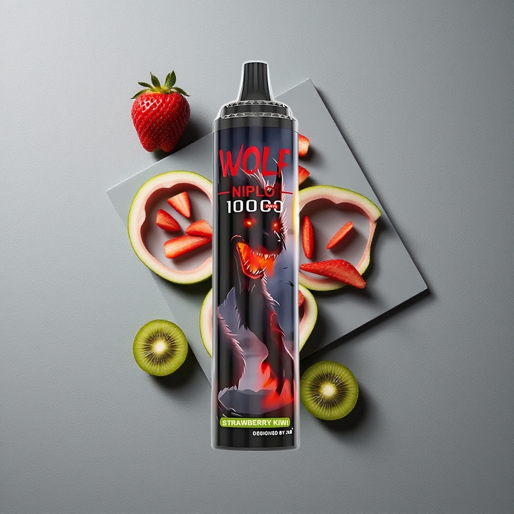 JNR Wolf Niplo 10000 Puffs Capsuni Kiwi cu Baterie 650mAh
