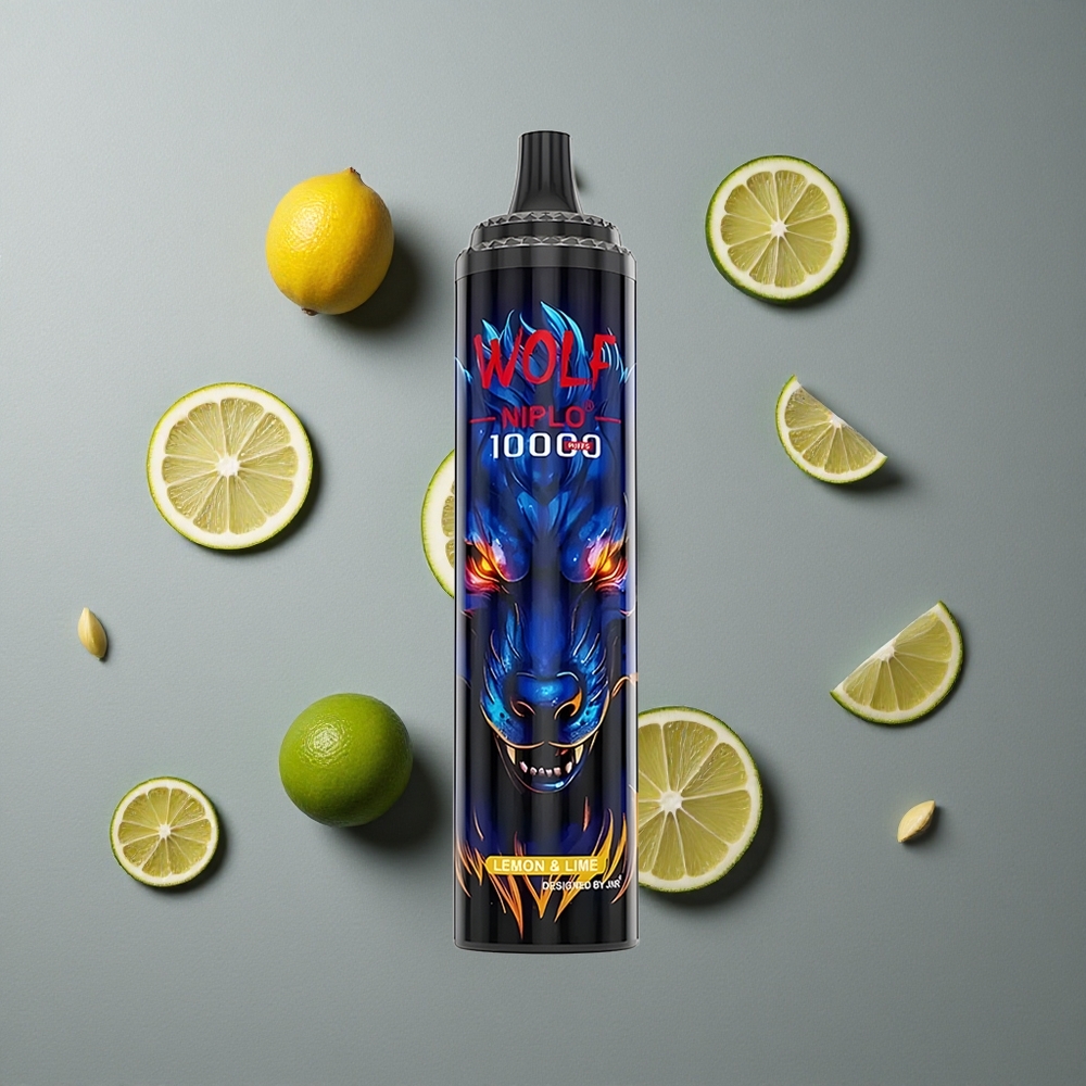 JNR Wolf Niplo 10000 Puffs Lămâie & Lime cu Încărcare Rapidă Type-C și Baterie 650mAh