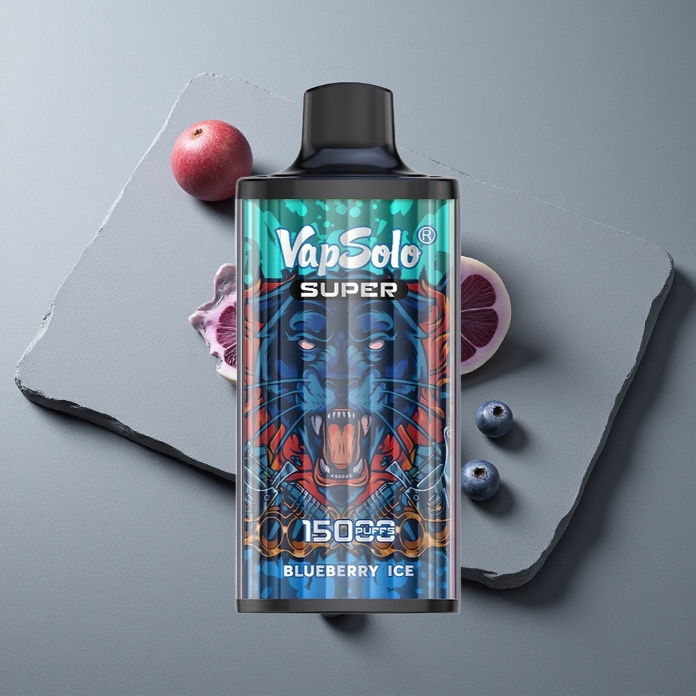 Vapsolo Super 15000 Puffs Afine Gheață 40ml 850mAh Vapsolo Super 15000 Puffs Afine Gheață 40ml 850mAh