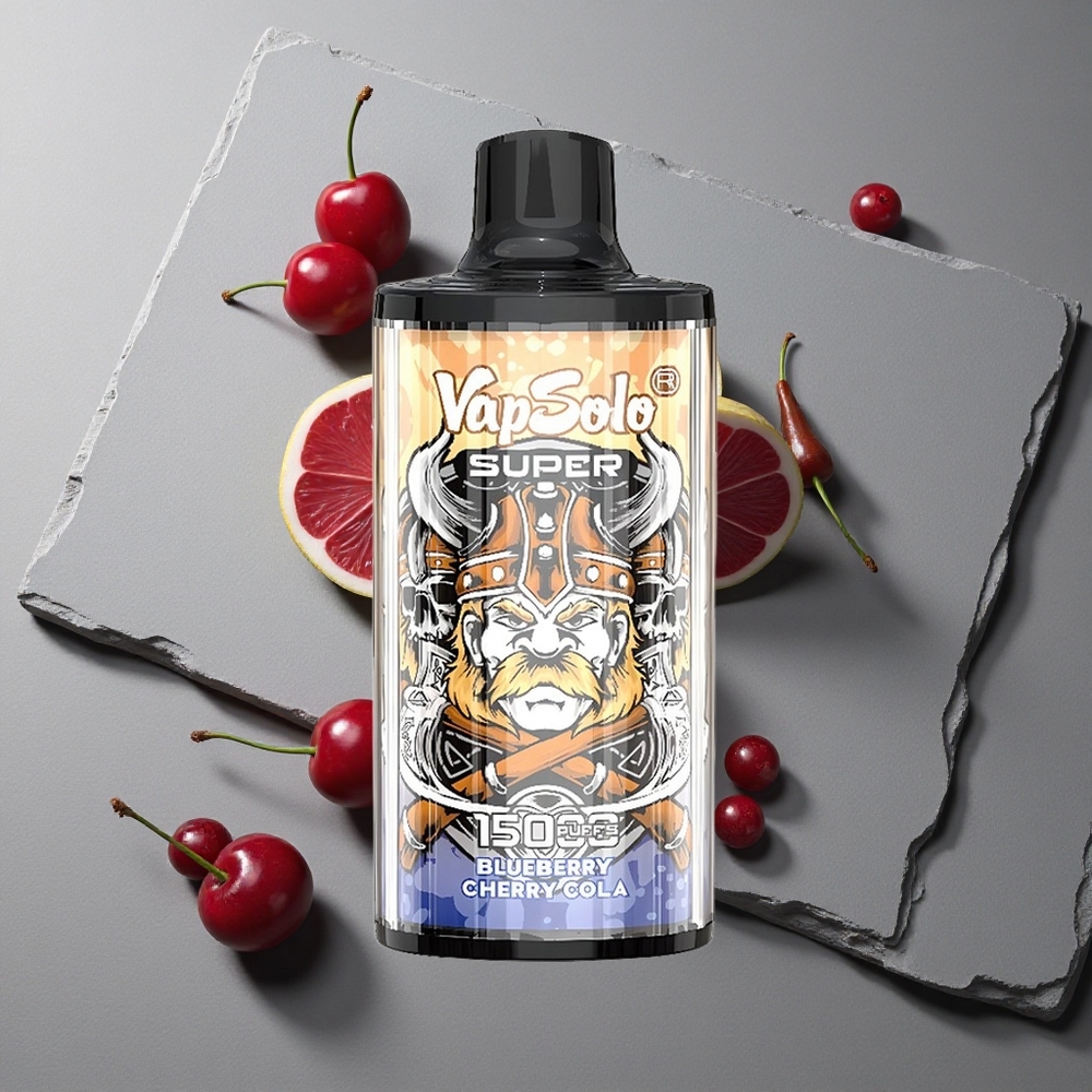 Vapsolo Super 15000 Puffs Capsa de Cireș-Cola cu Încărcare Type-C și 40ml Lichid Vapsolo Super 15000 Puffs Capsa de Cireș-Cola cu Încărcare Type-C și 40ml Lichid