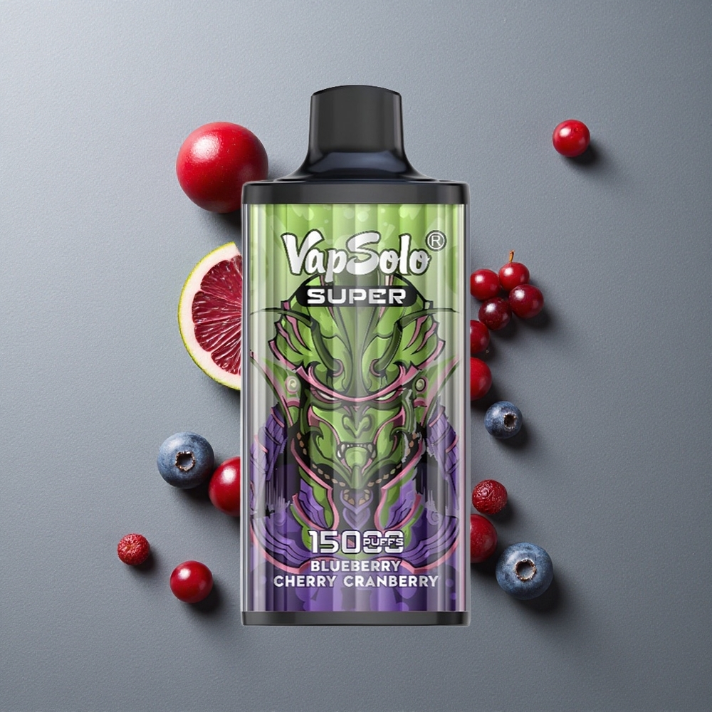 Vapsolo Super 15000 Puffs Coșmar Afine cu 40ml lichid și încărcare Type-C Vapsolo Super 15000 Puffs Coșmar Afine cu 40ml lichid și încărcare Type-C