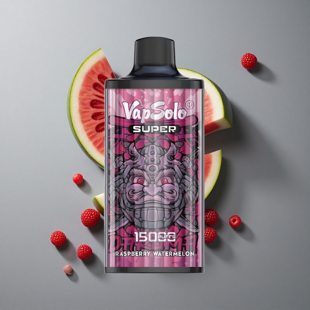 Vapsolo Super 15000 Puffs Dispozabil Zmeură Pepene Verde cu 40ml Lichid și Port Type-C Vapsolo Super 15000 Puffs Dispozabil Zmeură Pepene Verde cu 40ml Lichid și Port Type-C