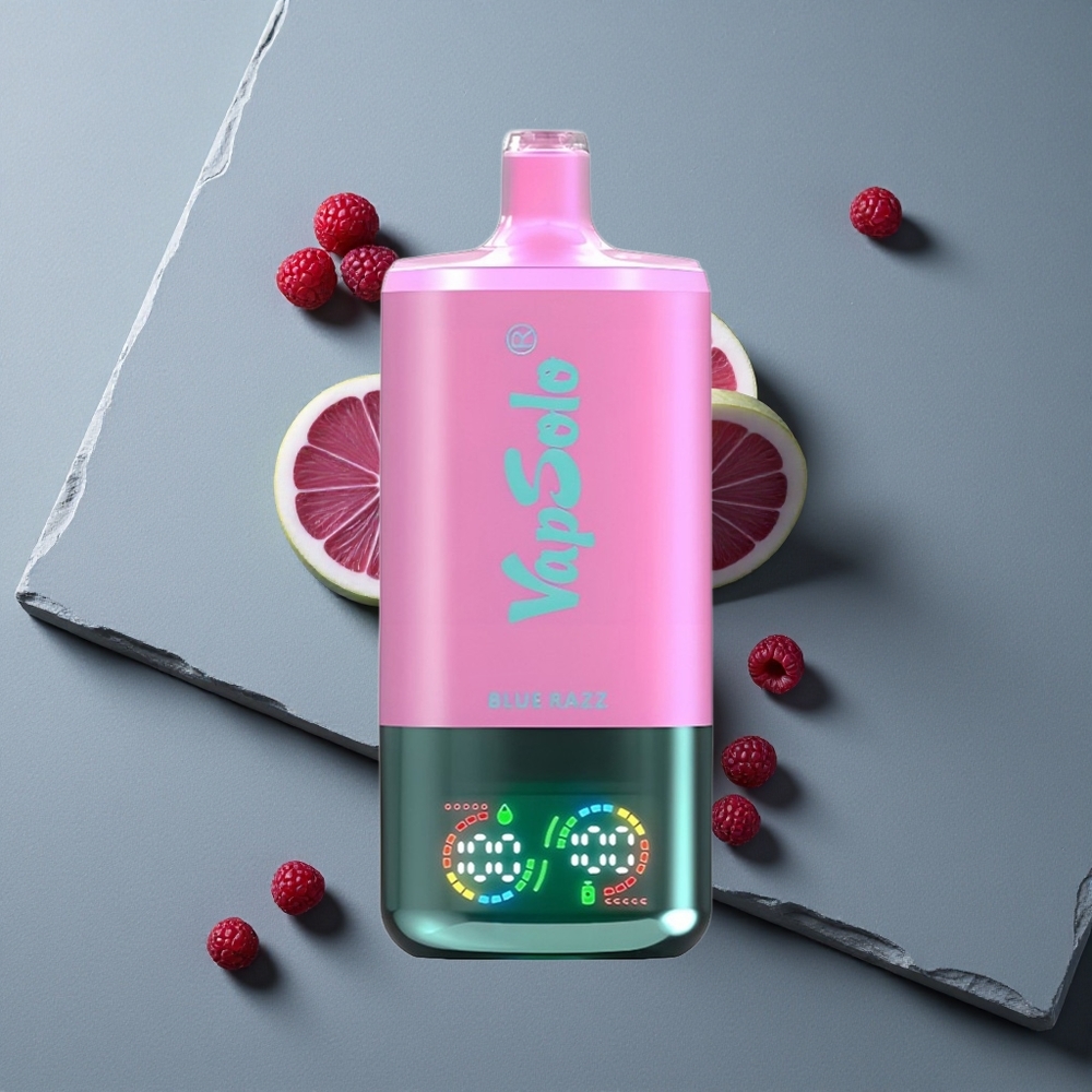 VapSolo Triple 30000 Puffs Port de Încărcare Type-C Aroma Zmeură Albastră VapSolo Triple 30000 Puffs Port de Încărcare Type-C Aroma Zmeură Albastră
