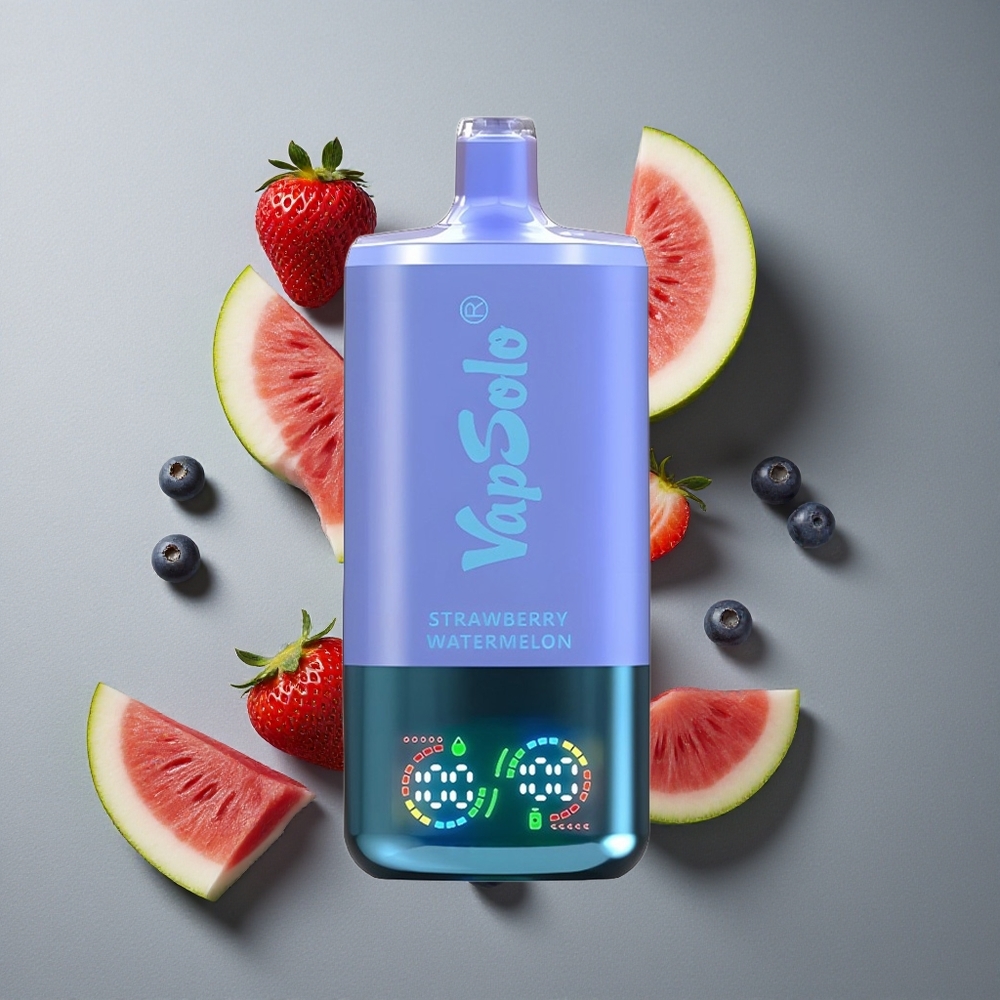 VapSolo Triple 30000 Puffs Tutun Capsuni & Pepene Galben și Afine Gheață cu Port de Încărcare Type-C VapSolo Triple 30000 Puffs Tutun Capsuni & Pepene Galben și Afine Gheață cu Port de Încărcare Type-C