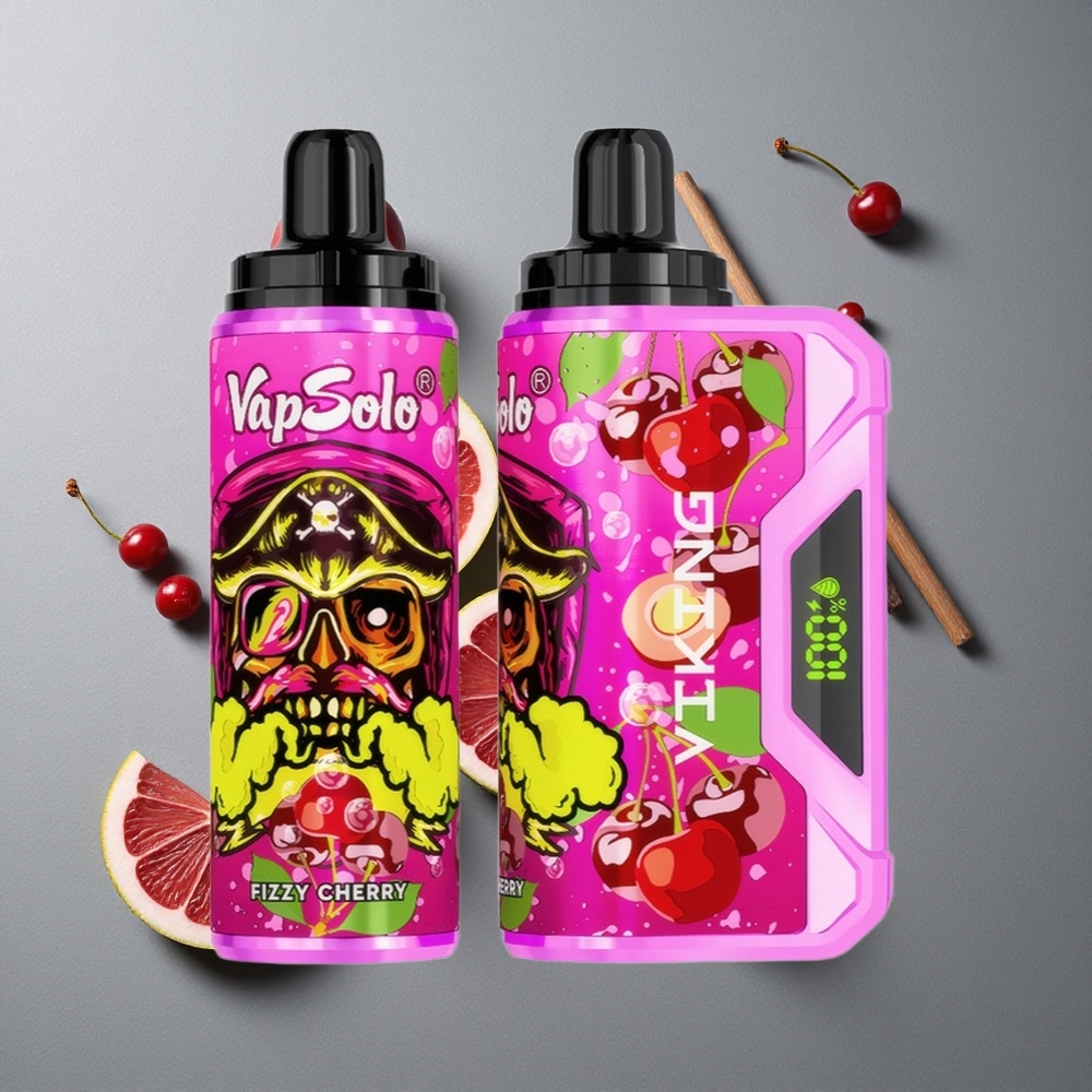 VapSolo VIKING 12000 Puffs Fizzy Cireșă cu 22ml E-Lichid VapSolo VIKING 12000 Puffs Fizzy Cireșă cu 22ml E-Lichid