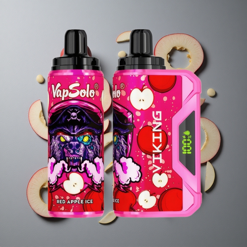 VapSolo VIKING 12000 Puffs Red Măr Gheață cu 22ml E-Lichid VapSolo VIKING 12000 Puffs Red Măr Gheață cu 22ml E-Lichid