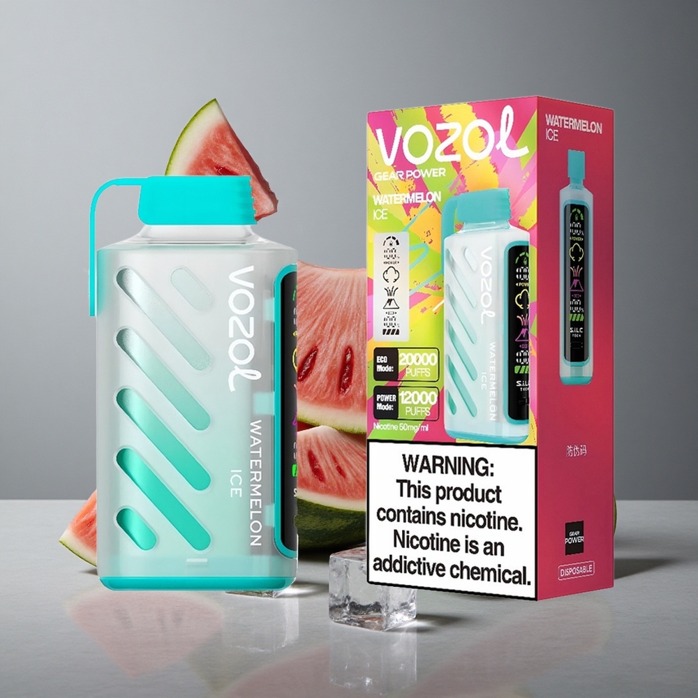 VOZOL Gear Power 20000 Puffs Afine Gheață Tehnologie S.i.L.C. și Dual Mesh Coil