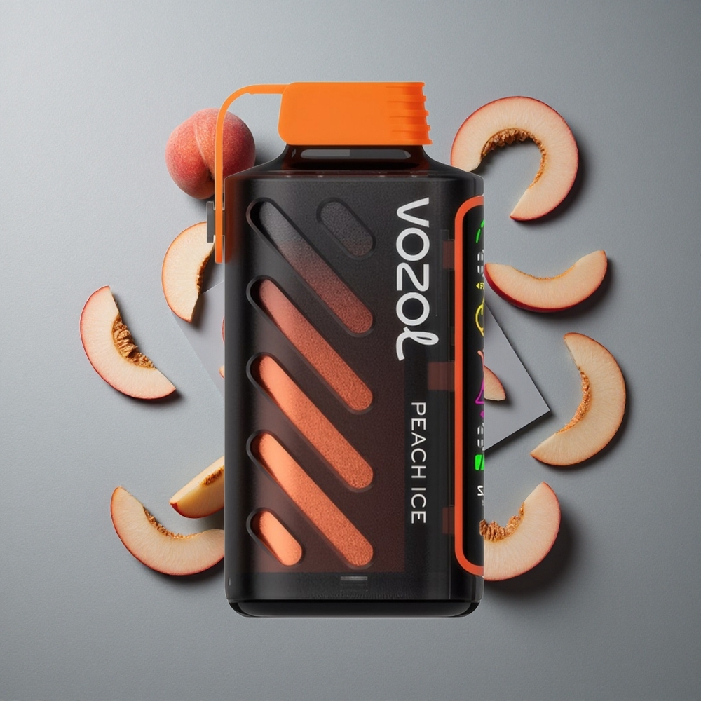 VOZOL Gear Power 20000 Puffs Coil Dual Mesh Gheață de piersică