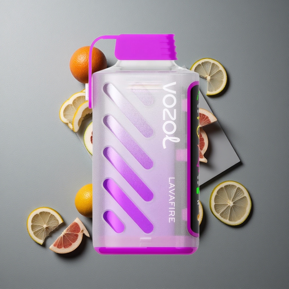 VOZOL Gear Power 20000 Puffs Lavafire cu Tehnologia S.i.L.C. și Dual Mesh Coil