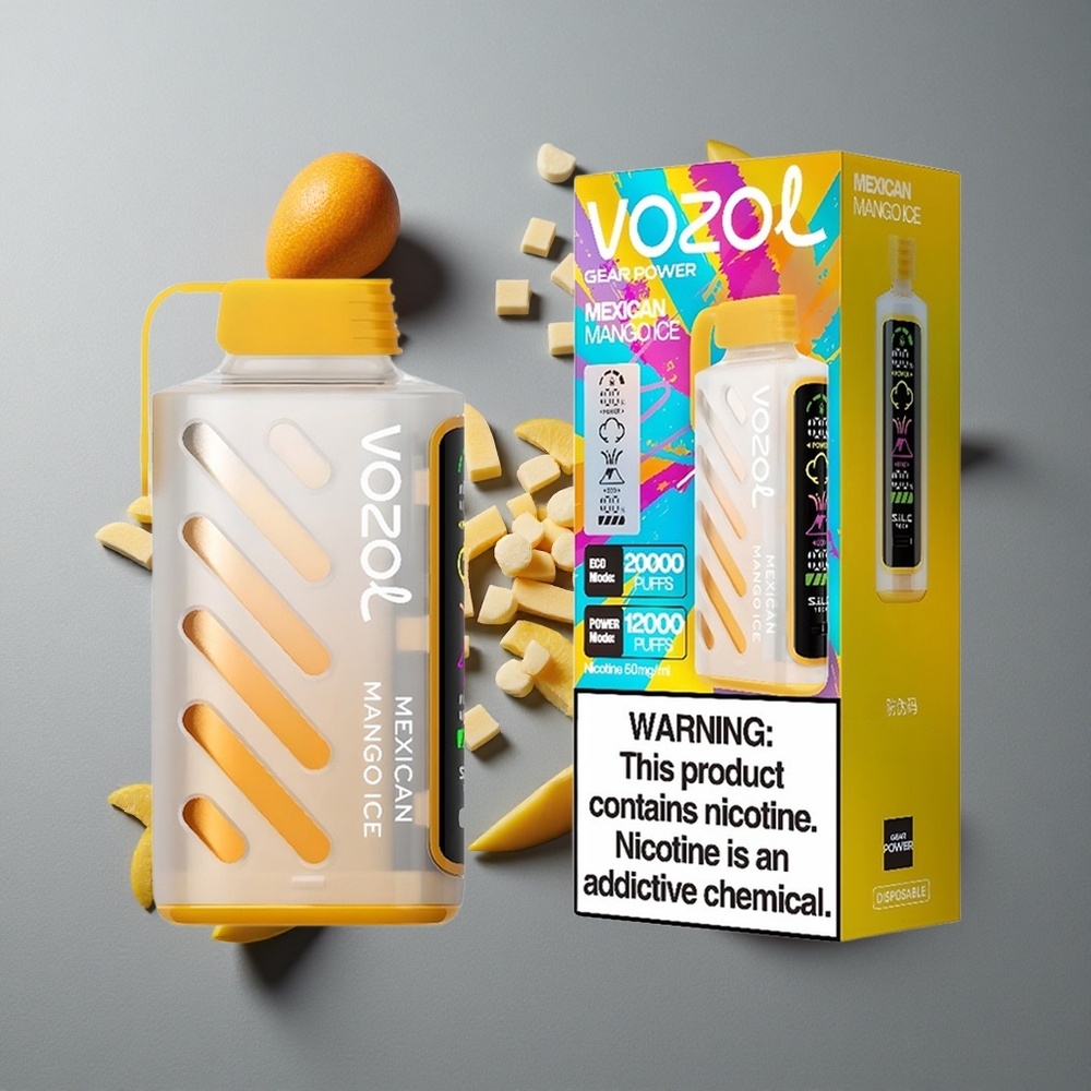VOZOL Gear Power 20000 Puffs Mango Mexican Gheață cu Dual Mesh Coil și 20mL