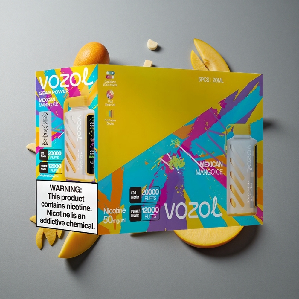 VOZOL Gear Power 20000 Puffs Mango Mexican Gheață cu Dual Mesh Coil și 20mL