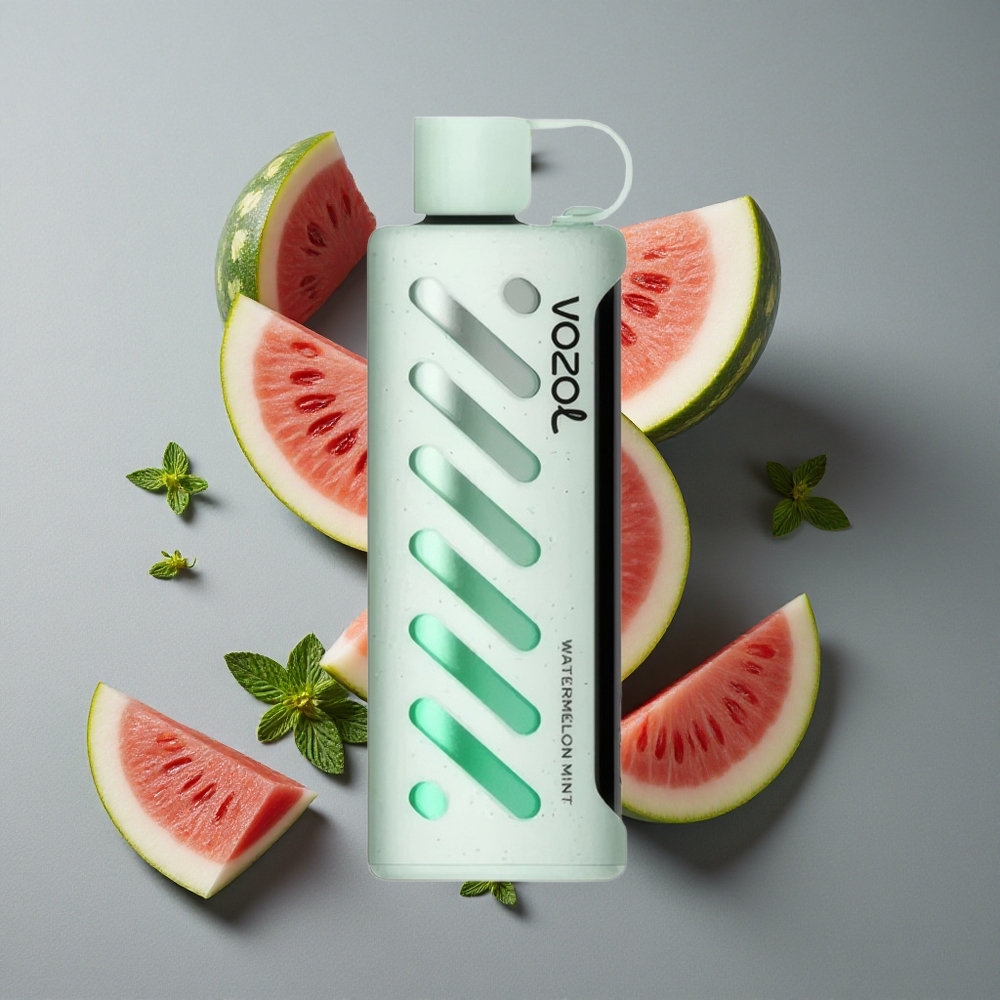 VOZOL Gear Shisha 25000 Puffs Aroma Pepene Verde cu Mentă și Tehnologia S.i.L.C