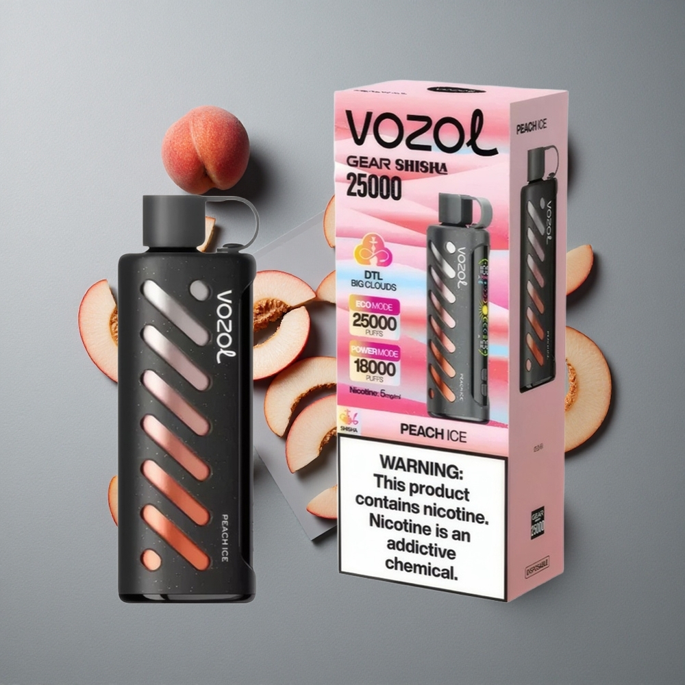 VOZOL Gear Shisha 25000 Puffs Capsule Dual Mesh Gust Pescară Gheață