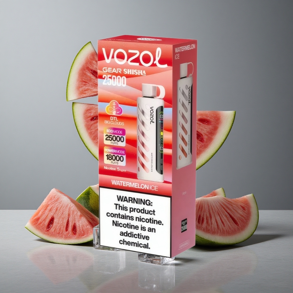 VOZOL Gear Shisha 25000 Puffs Capsule Rețetă: 30 de Arome Delicioase Watermelon Ice