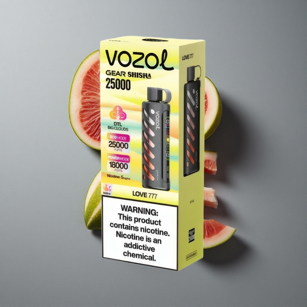 VOZOL Gear Shisha 25000 Puffs Dragoste 777 Dual Mesh Moduri duale