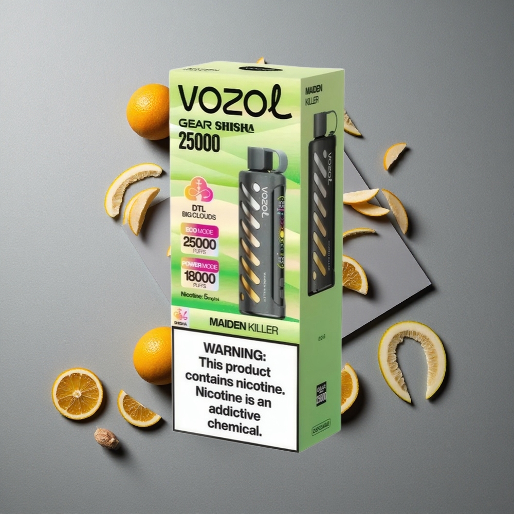 VOZOL Gear Shisha 25000 Puffs Maiden Killer Delicioase Dual Mesh Moduri duale