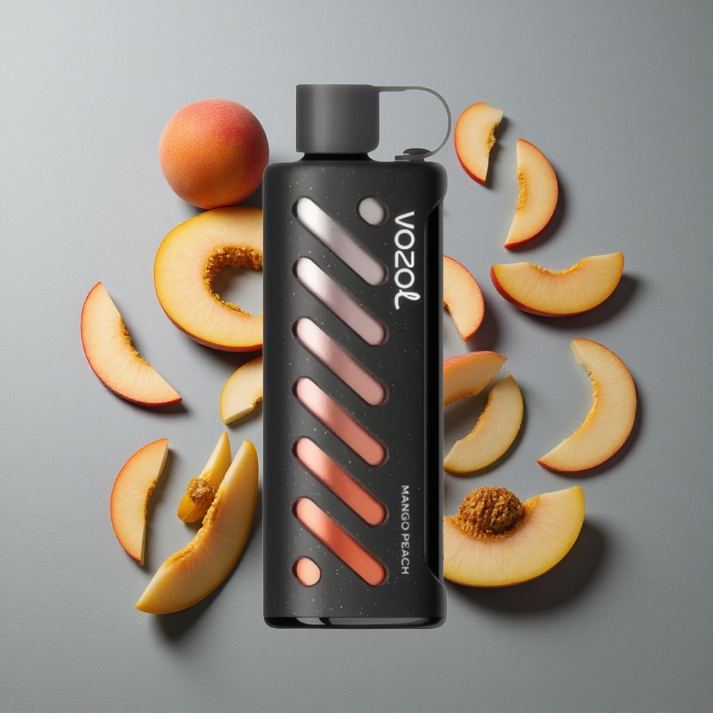 VOZOL Gear Shisha 25000 Puffs Mango piersică cu 30 de Arome Delicioase și S.i.L.C Tech