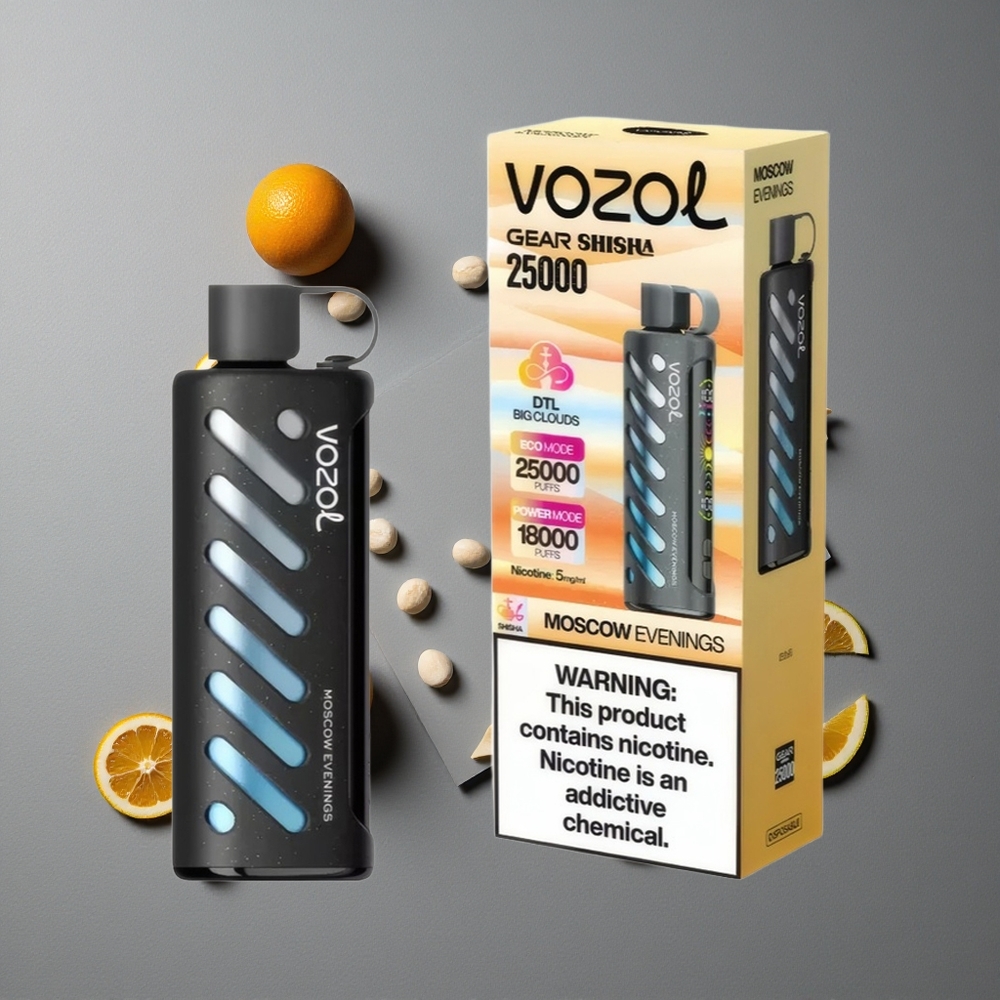 VOZOL Gear Shisha 25000 Puffs Serile din Moscova Dual Mesh Moduri duale