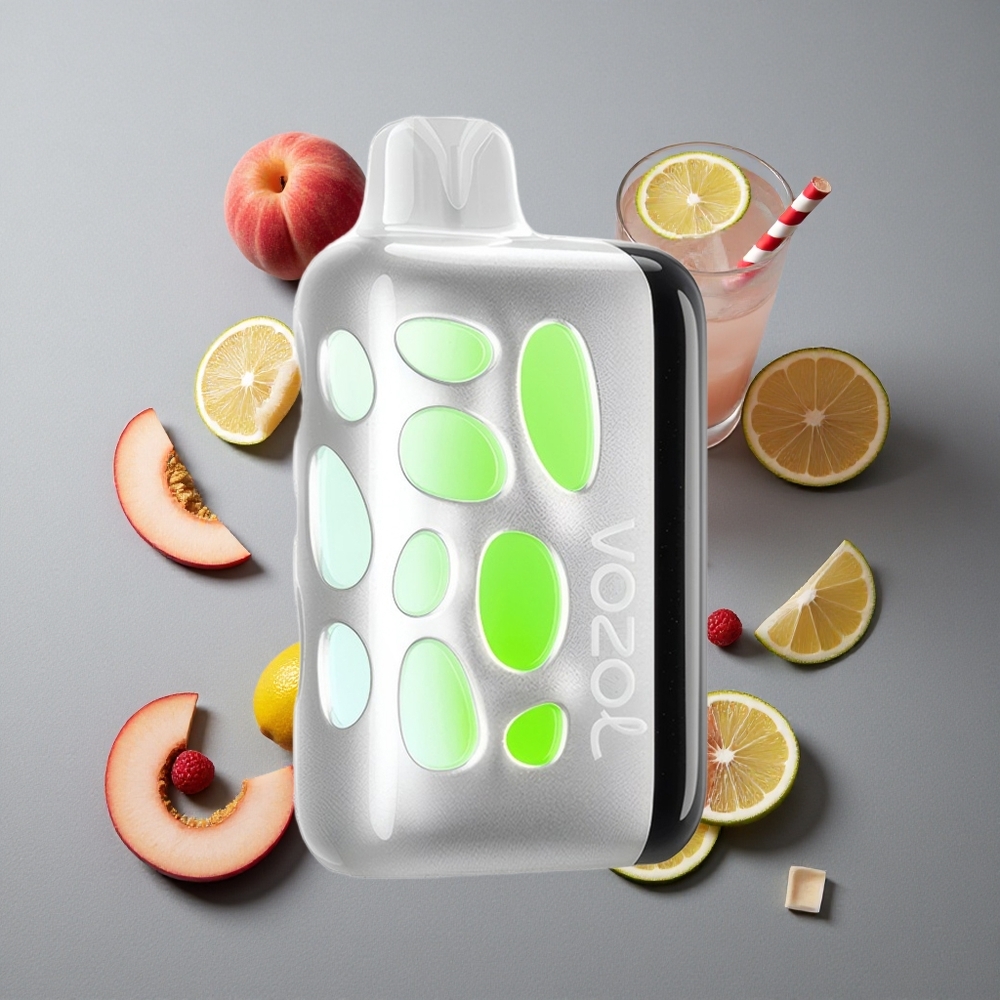 VOZOL RAVE 40000 Pesche Zmeură Limonadă cu Încărcare Rapidă 80% în 20 Min VOZOL RAVE 40000 Pesche Zmeură Limonadă cu Încărcare Rapidă 80% în 20 Min