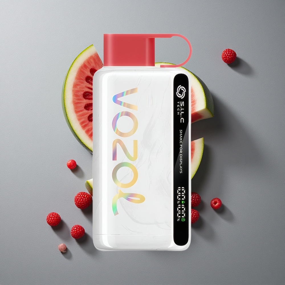 VOZOL STAR 9000/12000 Vape de unică folosință Zmeură Pepene Verde cu Încărcare 30% Mai Rapidă