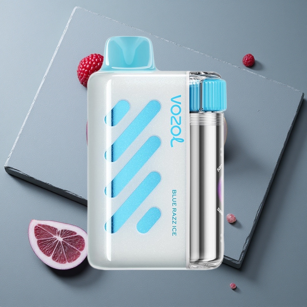 VOZOL VISTA 40000 Puffs Vaporizator Dispozabil cu Încărcare Rapidă 1000mAh Blue Razz Ice